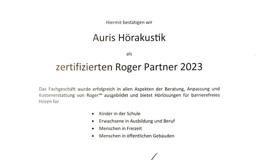 Certified Partner für Roger Systeme